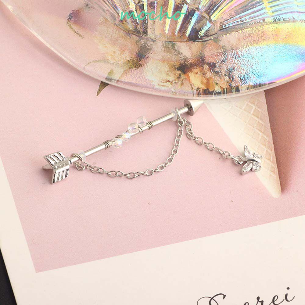 Khuyên Tai Hình Mặt Trăng Thời Trang Vintage Cho Nữ|Khuyên Tai Kiểu Dàn Giáo Hình Trái Tim Phong Cách Punk