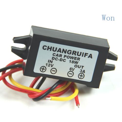 Bộ Chuyển Đổi Nguồn Điện DC 12V Xuống 6V 18W Max 3A Chống Thấm Nước