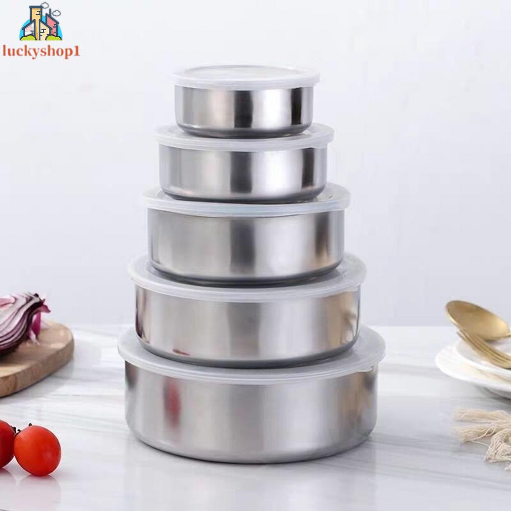 Hộp Đựng Thức Ăn Bằng Thép Không Gỉ Với Nắp Nhựa Trong Suốt Giữ Thức Ăn Tươi Và Ngon Của Bạn!