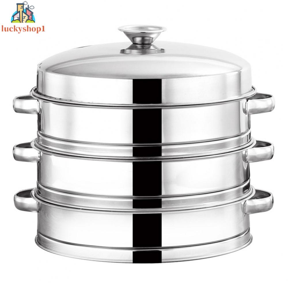Bộ Nồi Hấp Thức Ăn Bằng Thép Không Gỉ