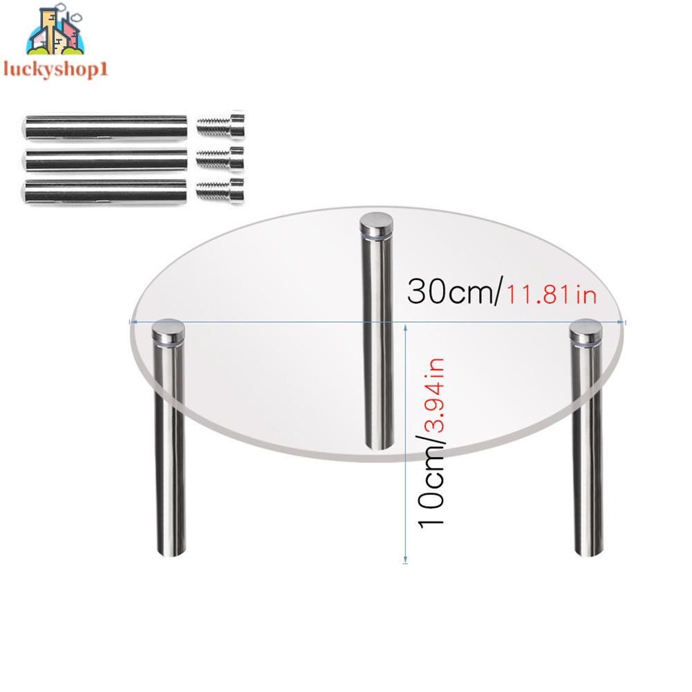 Giá Đỡ Bánh Kem Hình Tròn Nhiều Tầng Màu Trong Suốt Kích Thước 15-30cm