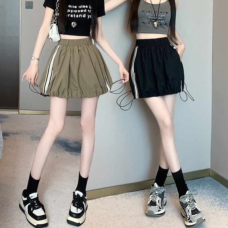 (MớI) Chân VáY NgắN Kẻ SọC In Hoa