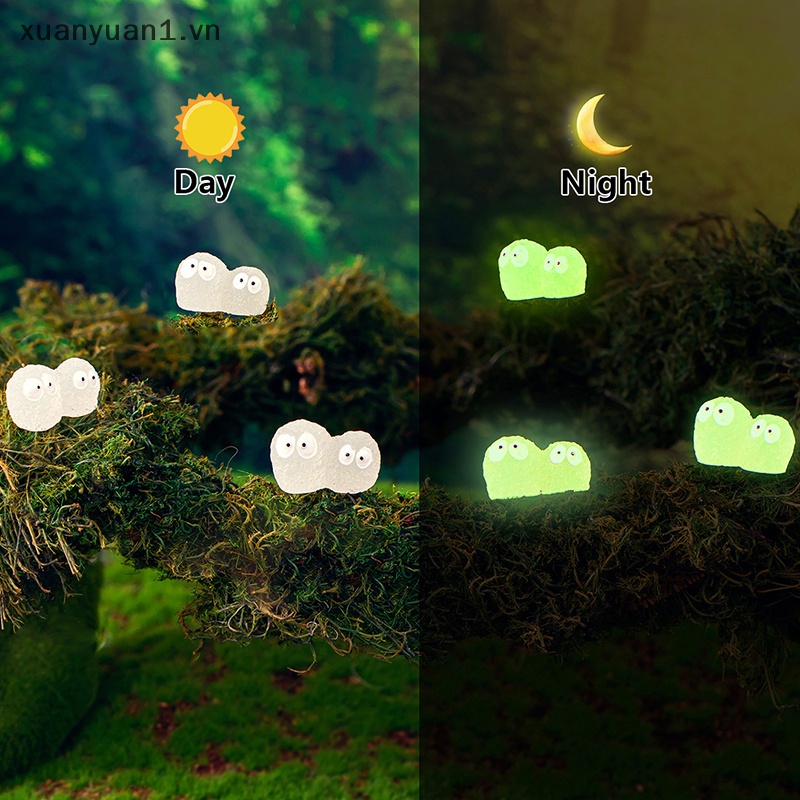 Set 2 Đồ trang trí Búp Bê Mini Dạ Quang Dùng Trang Trí Tiểu Cảnh