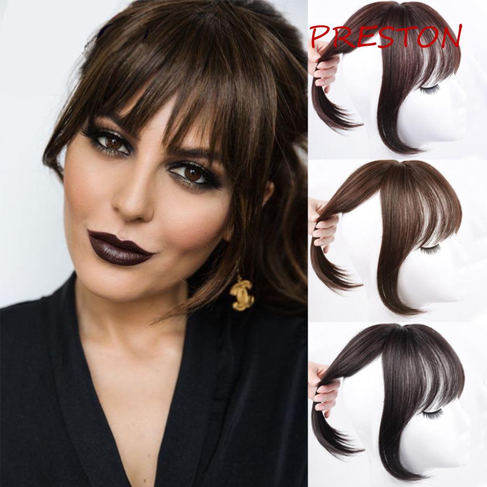 Tóc Mái Giả Thẳng 3D Vô Hình Thay Thế Chịu Nhiệt Tốt Cho Nữ