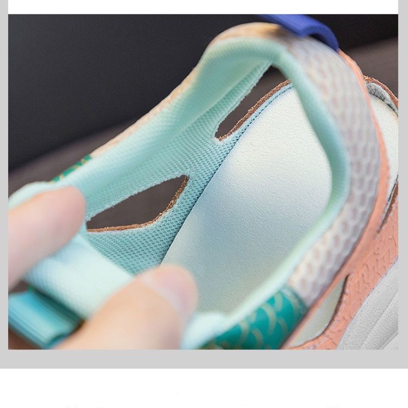 Giày Sandal Đế Dày Phối Lưới Thoáng Khí Thời Trang Mùa Hè 2023