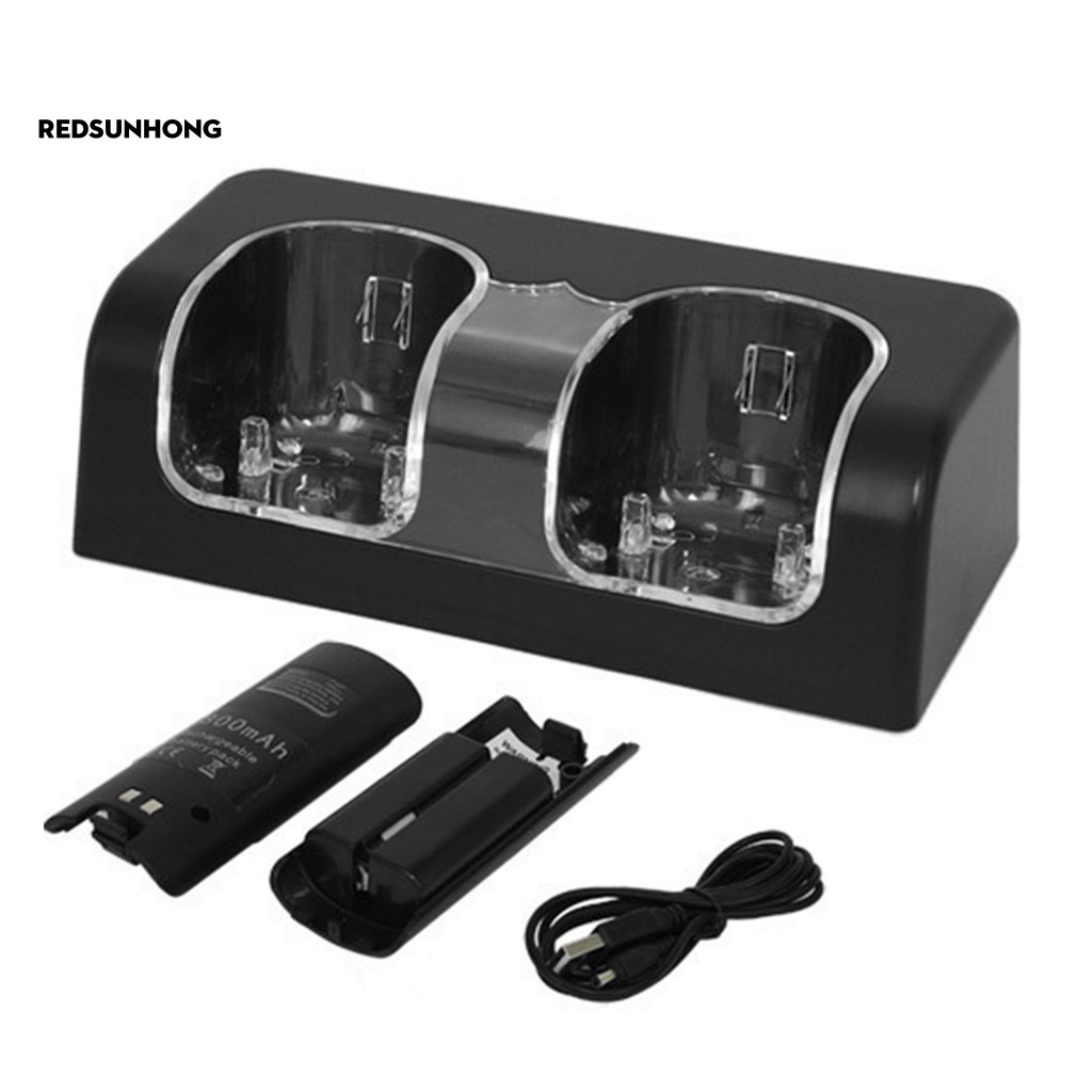 Bộ Đế Sạc 2 Ngăn Chuyên Dụng Cho Tay Cầm Chơi Game Wii