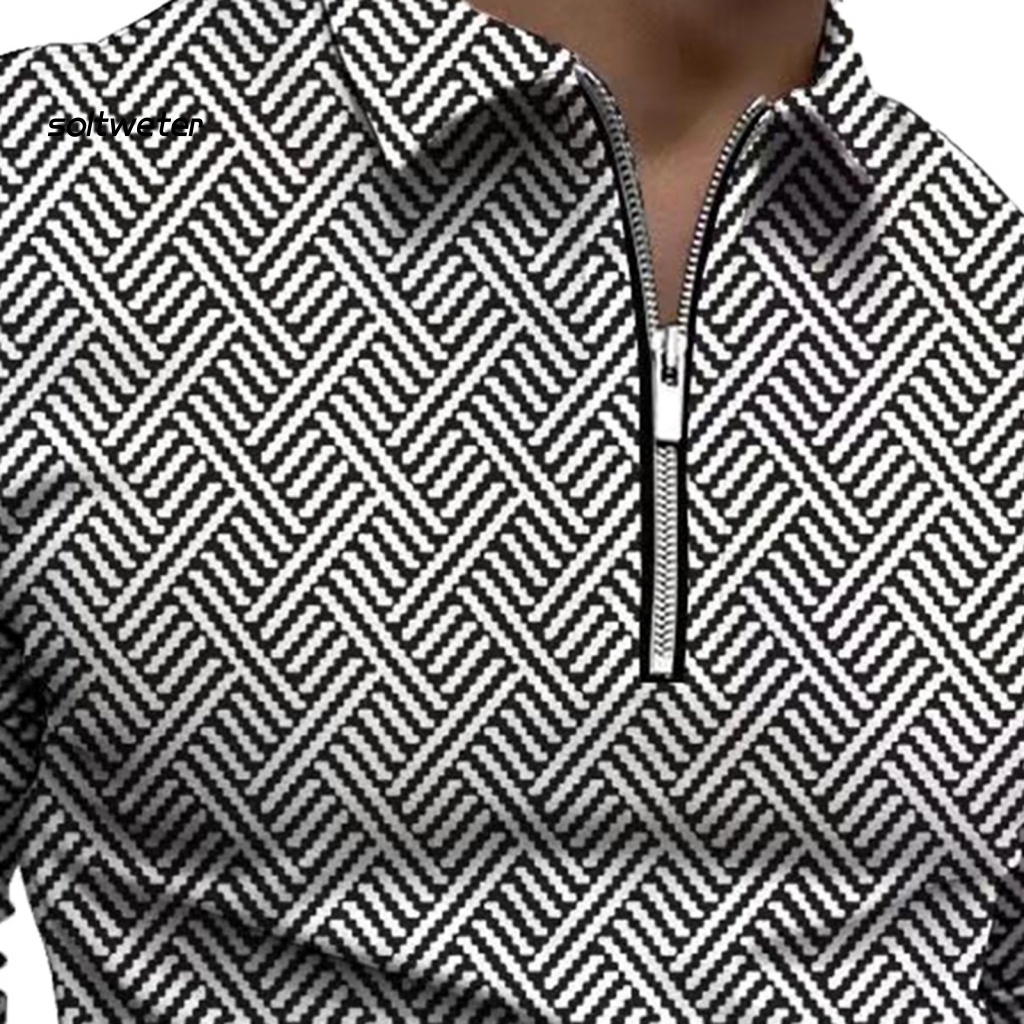 Áo Sơ Mi Tay Dài Cổ Bẻ Có Túi Trước In Họa Tiết Độc Đáo Thời Trang Công Sở Cho Nam