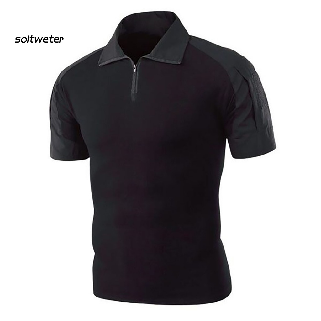 Áo Thun Cổ Bẻ Dáng Ôm Họa Tiết Rằn Ri Thời Trang Cá Tính Cho Nam