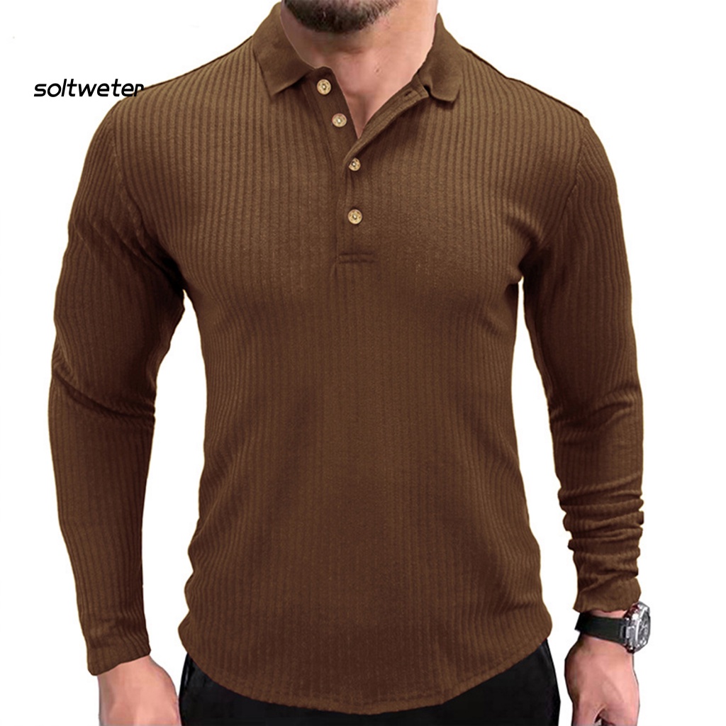 St Áo Sơ Mi Nam Tay Dài Dáng Rộng Màu Trơn Một Hàng Nút Cài Một Hàng Nút Dễ Mặc Thời Trang Mùa Hè