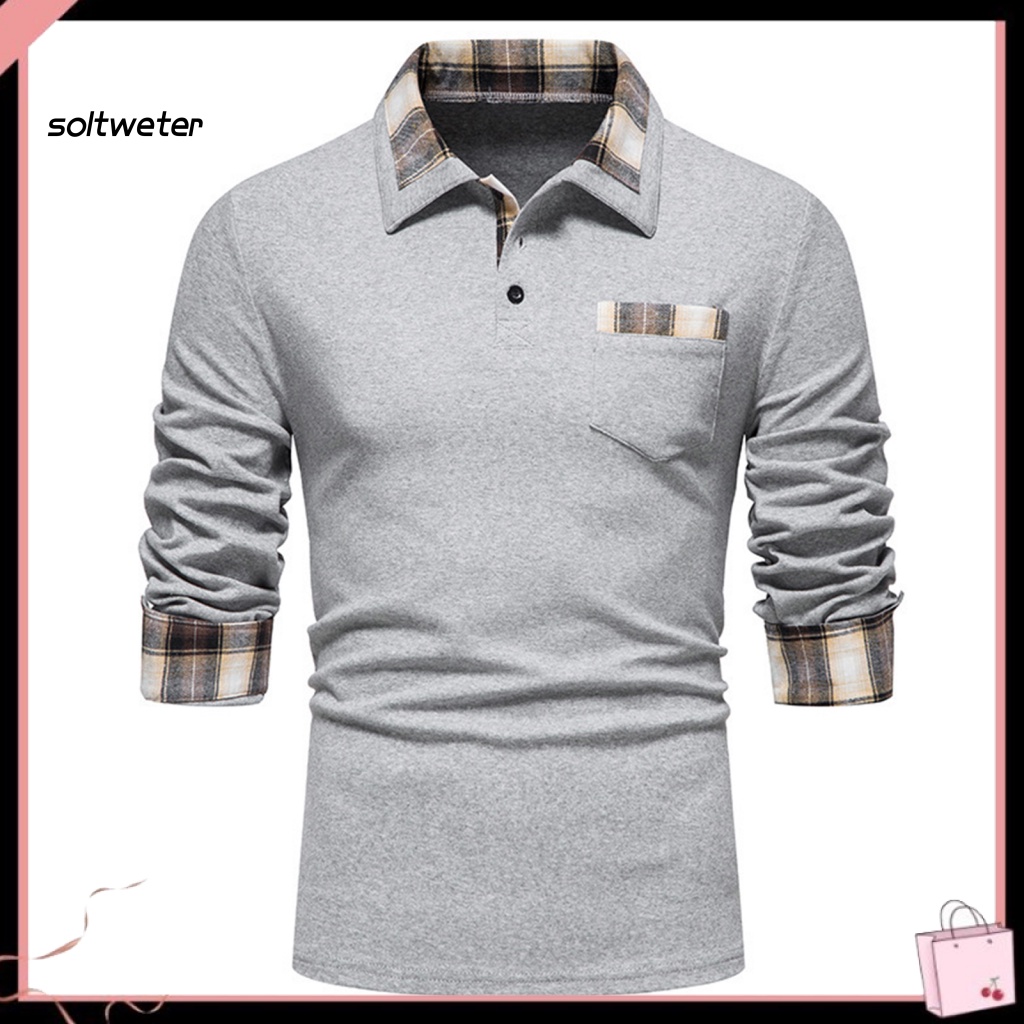 Áo Sơ Mi Tay Dài Cổ Bẻ In Họa Tiết Kẻ Sọc Mềm Mại Thời Trang Mùa Thu Cho Nam