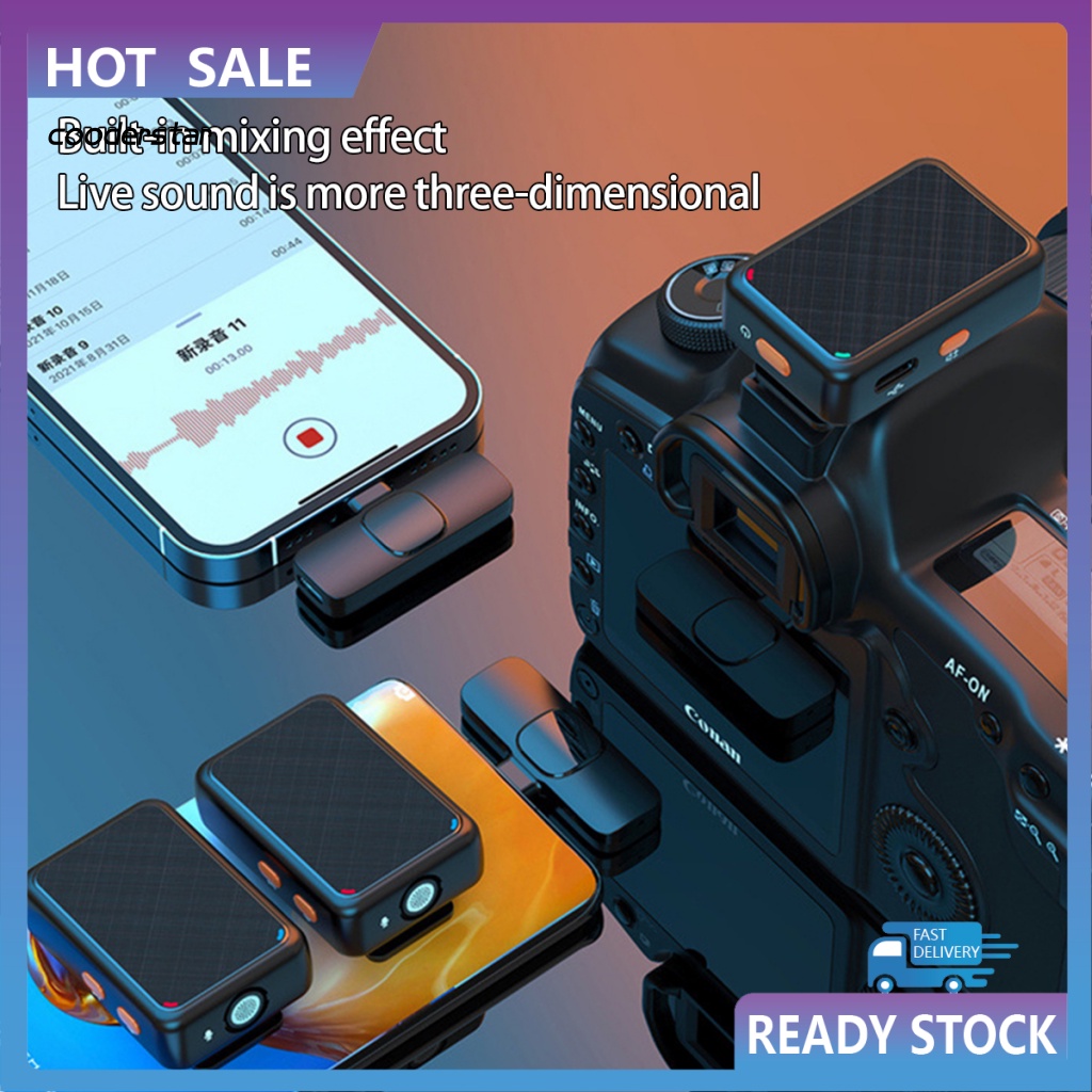 1 Bộ Micro Lavalier Tự Điều Chỉnh Tiếng Ồn Hiệu Ứng Hỗn Hợp Tần Số Cao