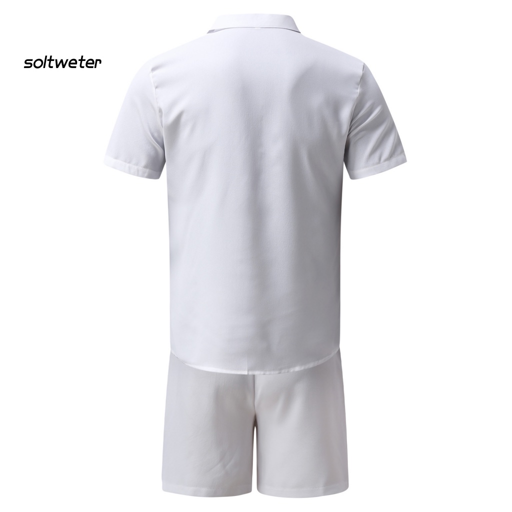 Bộ Trang Phục 2 Mảnh Mùa Hè Cổ Bẻ In Họa Tiết Đầy Màu Sắc Hợp Thời Trang