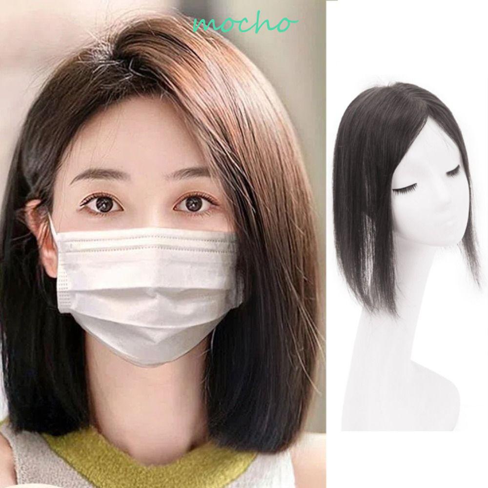 Tóc Giả Nối Dài Thẳng Bằng Sợi Tổng Hợp Chịu Nhiệt Độ Cao Màu Nâu Chất Lượng Cao