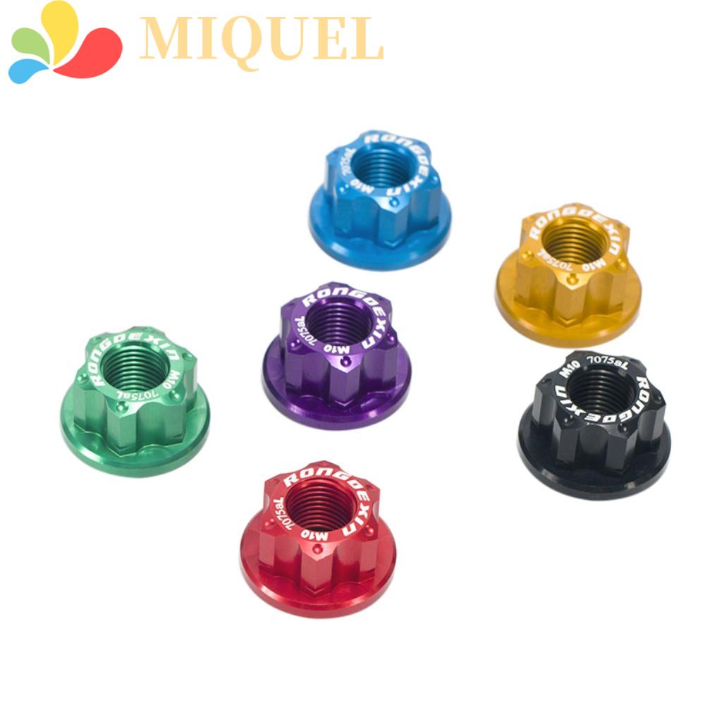 Đai Ốc Cố Định Trục Bánh Xe Đạp Leo Núi Bằng Hợp Kim Nhôm M10x1.0