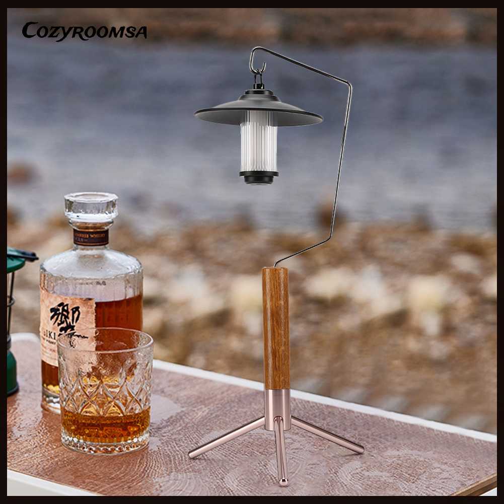 Giá Đỡ Đèn Cắm Trại / Leo Núi / Nướng BBQ Nhỏ Gọn Tiện Lợi