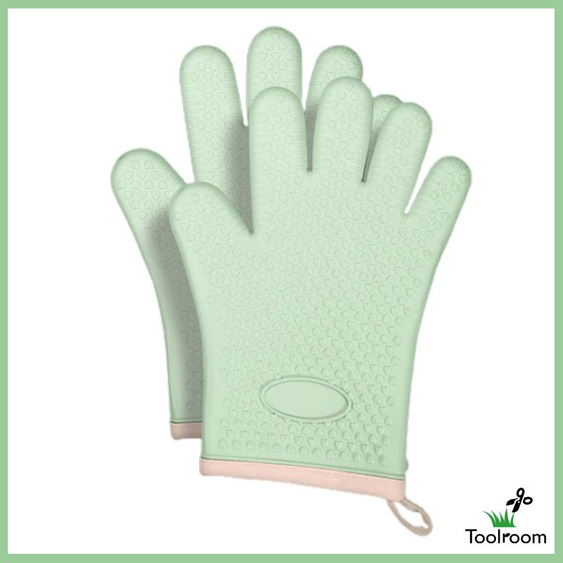 Găng Tay Cotton Lót Nồi + Giá Đỡ Cho Lò Vi Sóng / Nướng BBQ