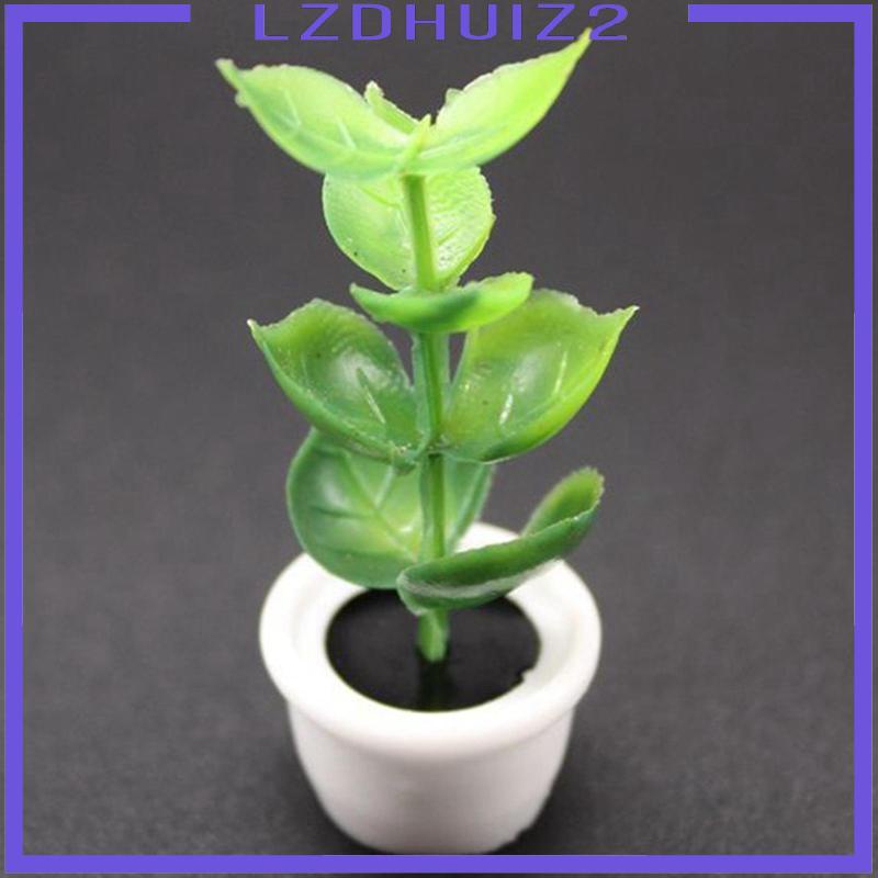 Set 2 Cây Xanh Mini Tỉ Lệ 1: 12 Trang Trí Nhà Búp Bê