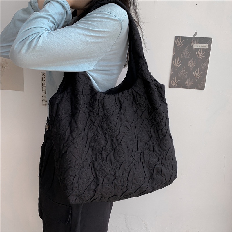 Túi đeo dưới cánh tay Bằng cotton Phong Cách Hàn Quốc 2023 Mới