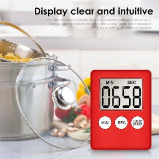 Aubess Aubess Lcd Digital Kitchen Timer Cooking Baking Oven Timer Loud Alarm Clock Magnetic Countdown Back Stand