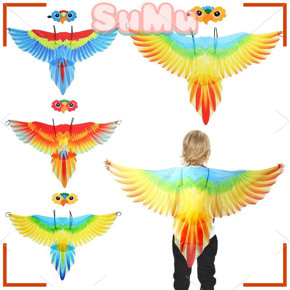 SUMU Áo Choàng Hóa Trang Halloween Có Cánh Dành Cho Vẹt