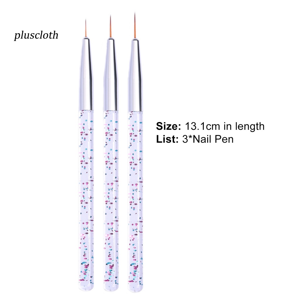 Set 3 Bút Vẽ Trang Trí Móng Tay Nghệ Thuật