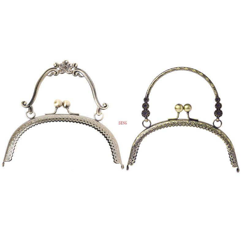 1 Khung Khóa Kim Loại Hình Nụ Hôn DIY 16 5cm Cho Túi Xách