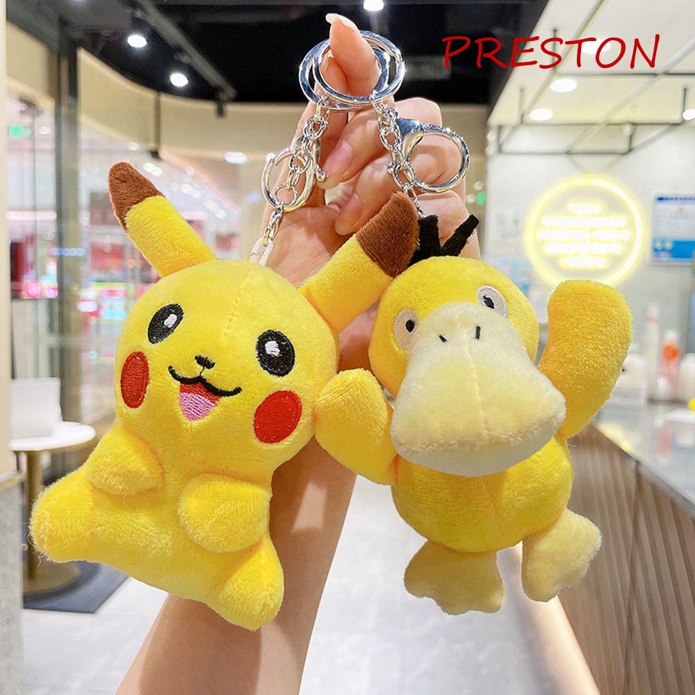 Móc Chìa Khóa Xe Hơi Bằng Cotton PP Hình Pokemon Dễ Thương Giá Đỡ