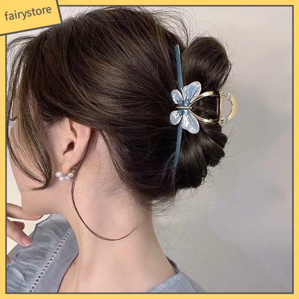 [FRO] Kẹp Tóc Càng Cua Chống Trượt Viền Mịn Trang Trí Phong Cách Ngọt Ngào Cao Cấp