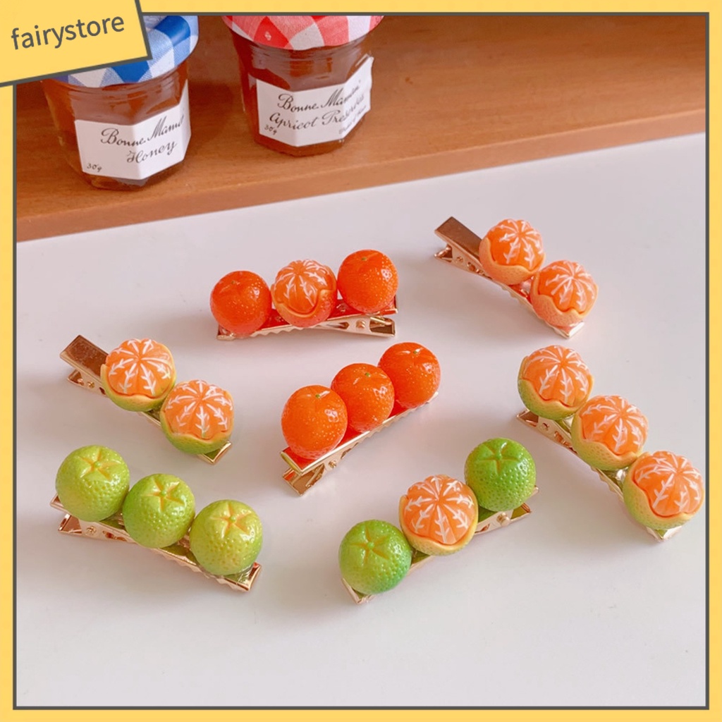 Kẹp TóC HìNh Quả Cam Dễ Thương Cho Nữ