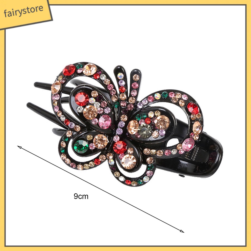 Kẹp Tóc 3 Kẹp Mỏ Vịt Đính Đá Trang Trí Thời Trang Sang Trọng Dành Cho Bạn Nữ