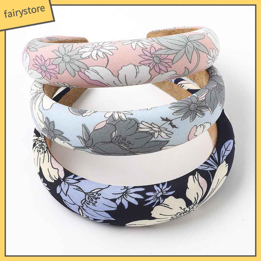 Băng Đô Cài Tóc Có Mút Xốp In Họa Tiết Da Báo Cho Nữ