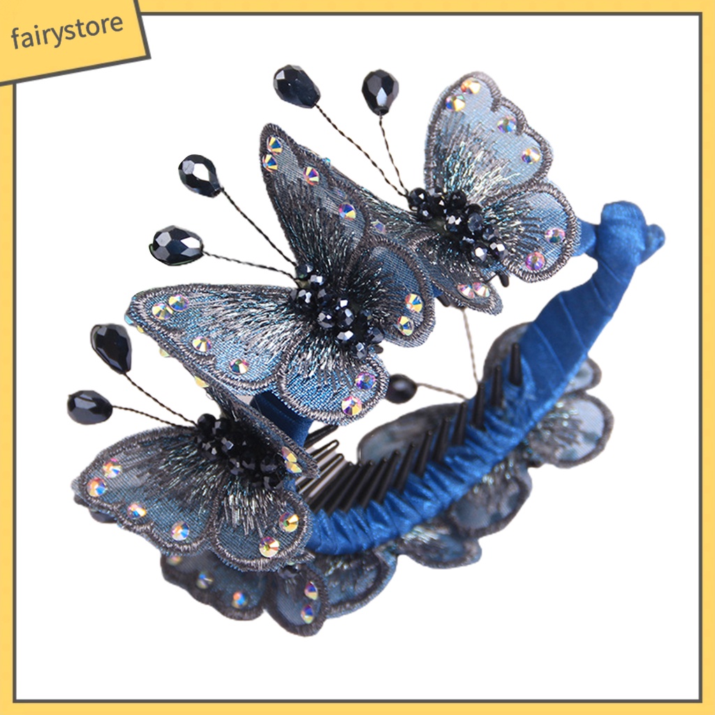 Kẹp Tóc Đuôi Ngựa Đính Đá Thủ Công Thời Trang