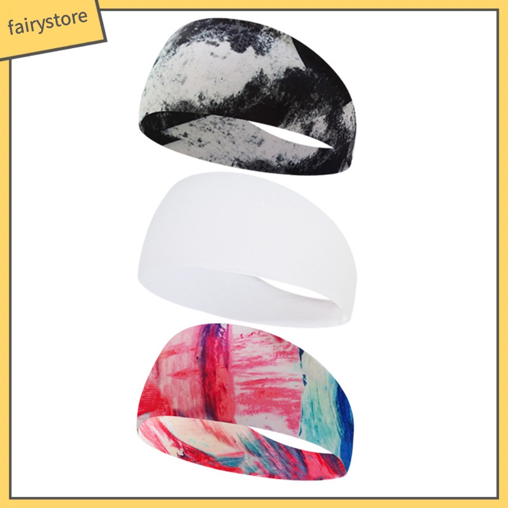 Băng Đô Bản Rộng Thấm Hút Mồ Hôi Thoáng Khí Unisex