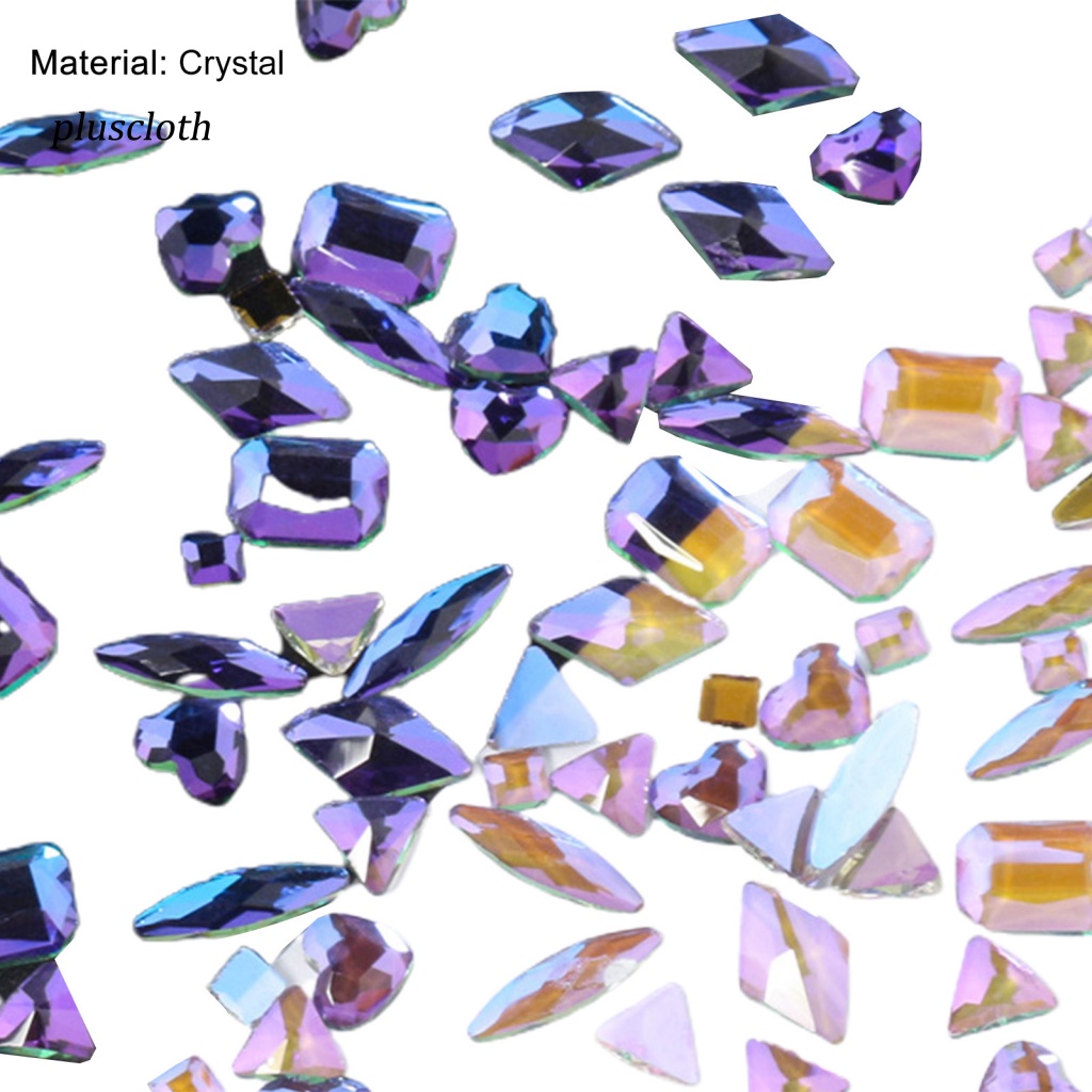 1 Hộp Hạt Pha Lê 3D Lấp Lánh Nhiều Màu Sắc Trang Trí Móng Nghệ Thuật