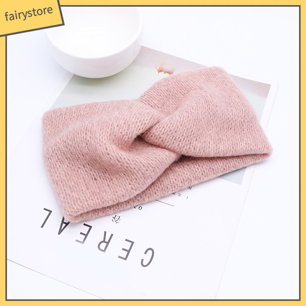 Băng Đô Cài Tóc Màu Trơn Giữ Ấm Tai Cho Nữ