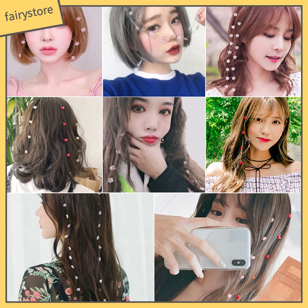 Lược Bện Tóc Vô Hình Đính Hoa Xinh Xắn Cho Nữ