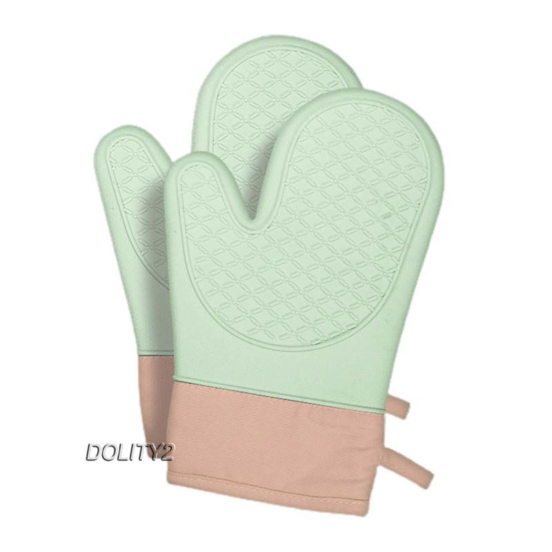 [Dolity2] Găng Tay Cotton Lót Nồi Với Giá Đỡ Lót Trong Lò Vi Sóng / Nướng BBQ