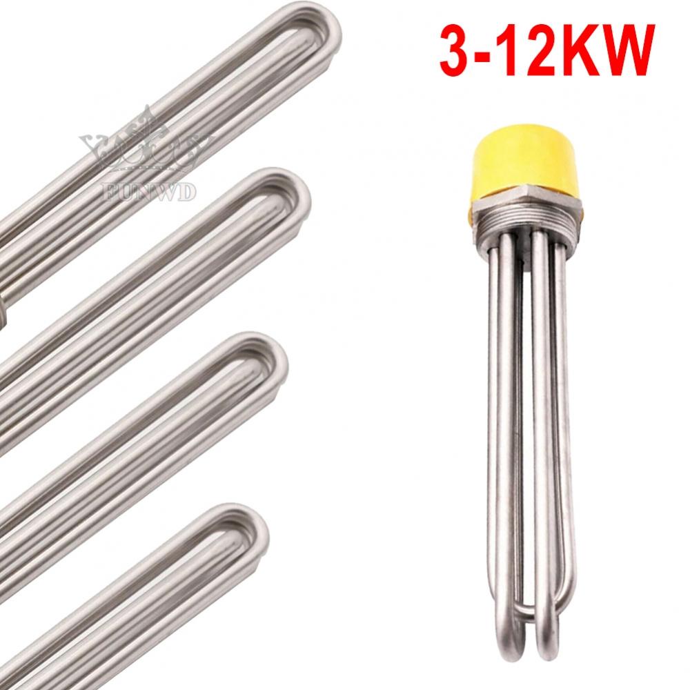 Ống Sưởi Thay Thế 3 KW 6 KW < 0.5 MA Chất Lượng Cao Nhẫn Thép Không Gỉ