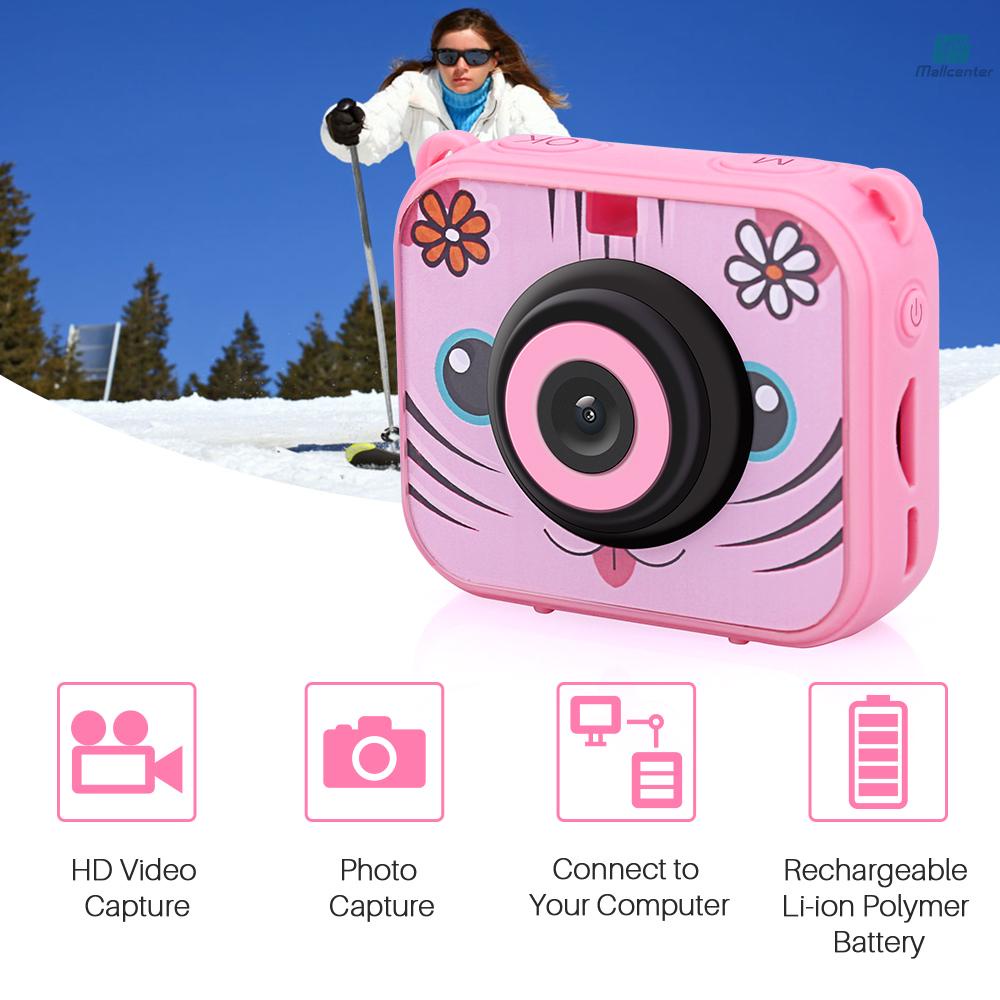 Kids Digital Video Camera Action Sports Camera 1080P 12MP Waterproof 30M Built-in Lithium Battery Christmas Gift New Year Present for Children Boys Girls