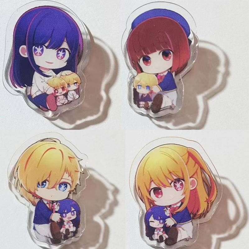 Kẹp Cố Định Dữ Liệu Bằng Nhựa Đa Năng In Họa Tiết Anime Oshi no Ko MHoshino Ai Mem Cho Hoshino Aquamarine Kurokawa Akane