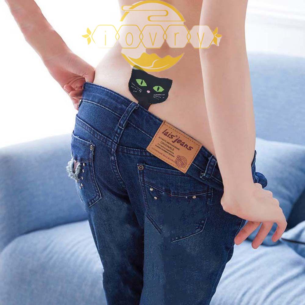 Quần Lót Lụa Lạnh Không Đường May Màu Dạ Quang Hình Đầu Mèo Gợi Cảm Cho Nữ