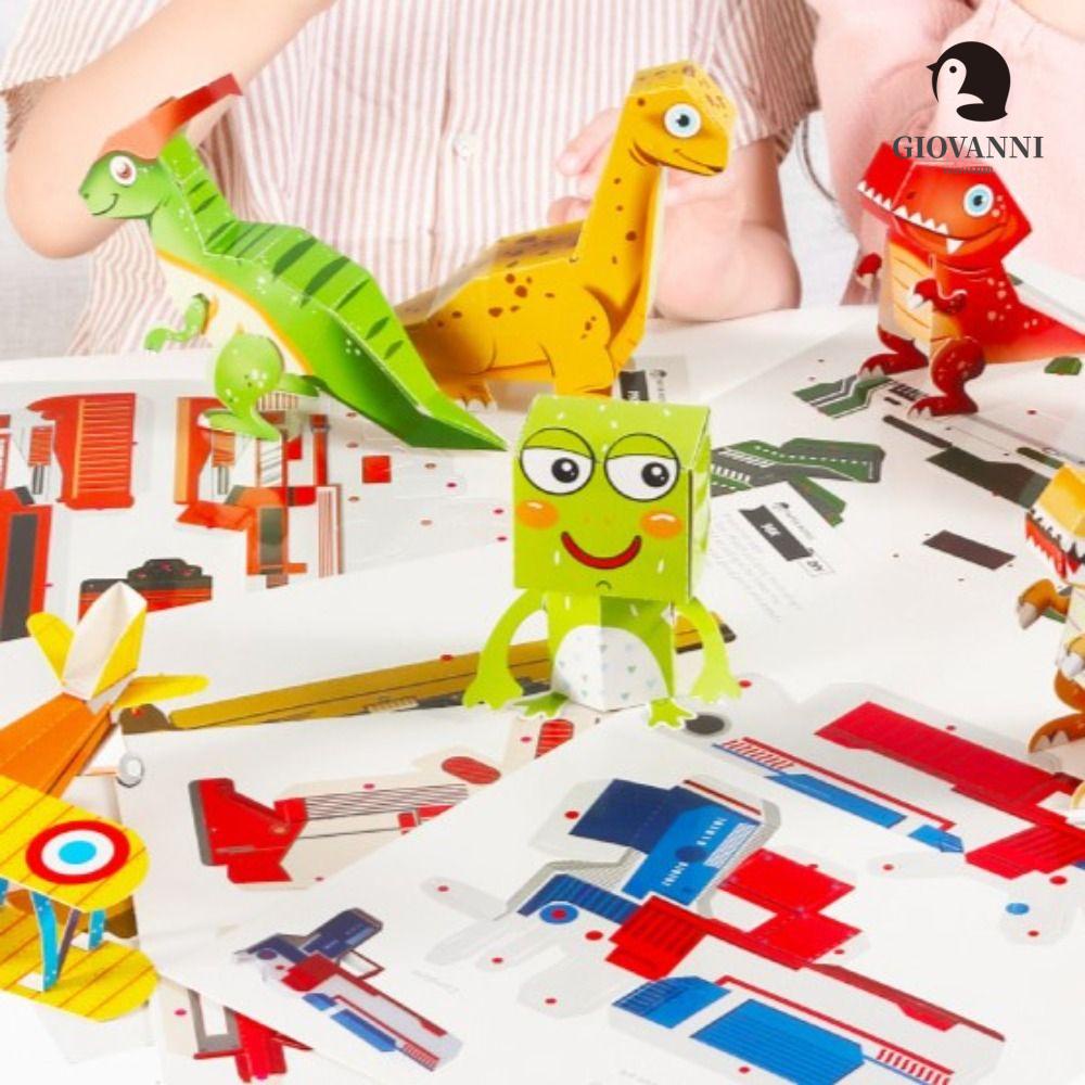 Sách Giấy Origami Khủng Long Thủ Công Dành Cho Trẻ Mẫu Giáo