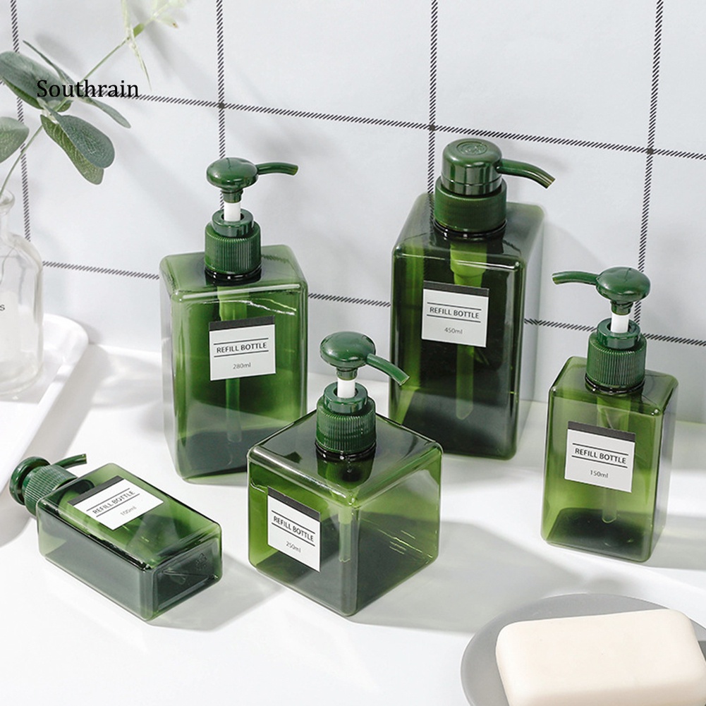 Bình Đựng Dầu Gội / Sữa Tắm Dạng Nhấn 100 / 150 / 250 / 280 / 450ml Tiện Dụng