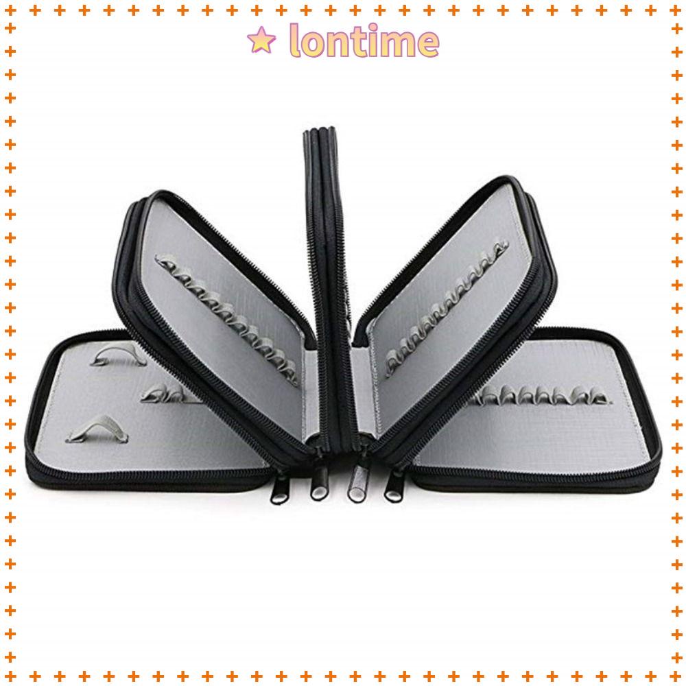 Túi Đựng Bút Bằng Nylon Hai Lớp Có Khóa Kéo Tiện Dụng