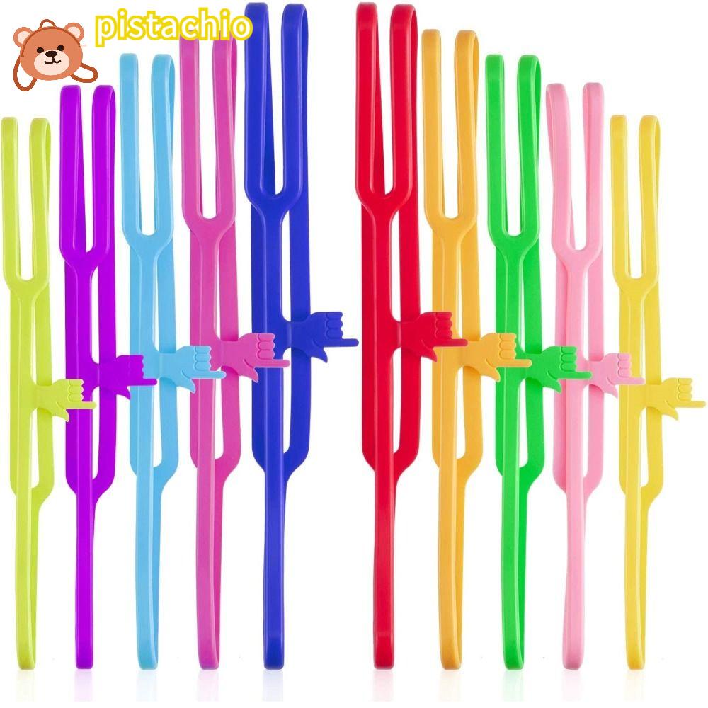 PISTA Set 5 Kẹp Đánh Dấu Trang Sách Bằng Silicone