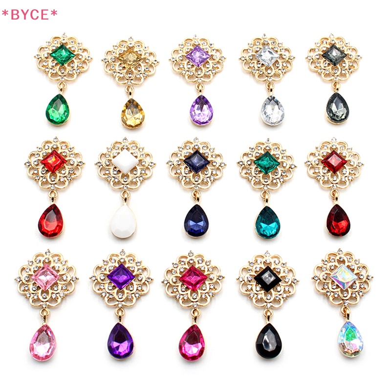 Nút Hộp Quà Bằng Hợp Kim Acrylic 25 * 45MM Trang Trí Đám Cưới Diy Mới