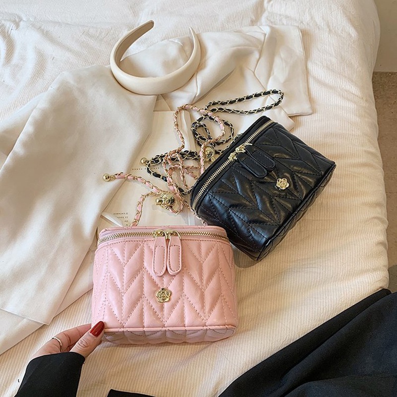 Túi Đeo Chéo Hình Vuông Cỡ Nhỏ Thêu Họa Tiết Thời Trang Cho Nữ