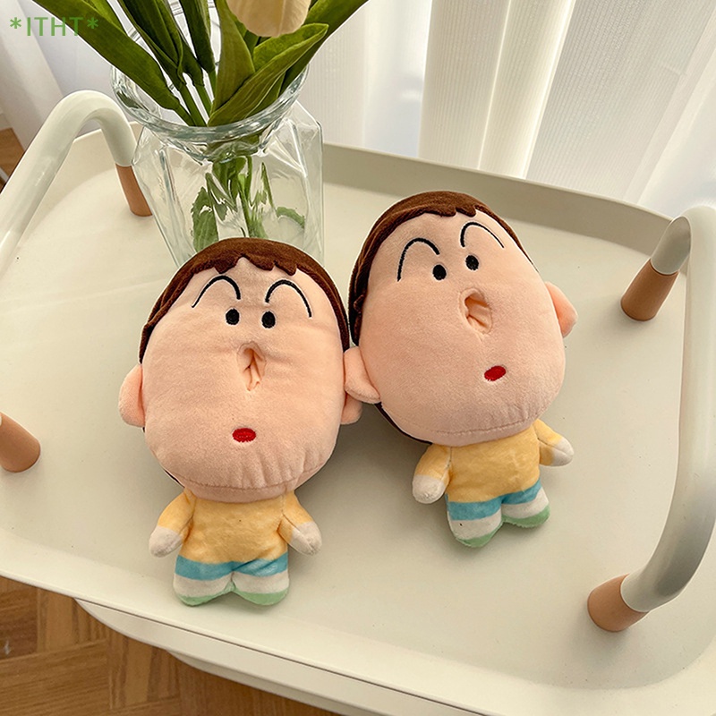 1 Hộp Đựng Khăn Giấy Hình Cậu Bé Bút Chì Shin-Chan Nhồi Bông Ngộ Nghĩnh Mới