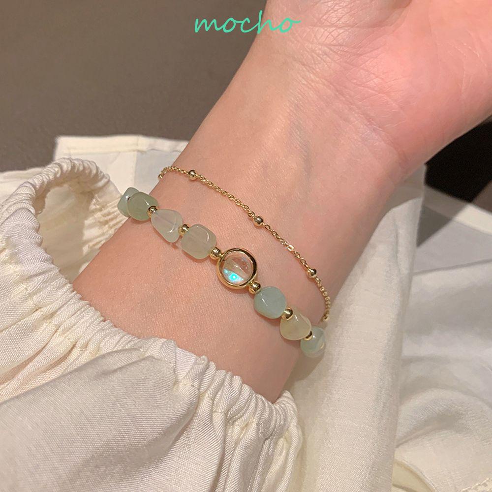 Vòng Tay Hai Lớp May Mắn Phong Cách Trung Hoa Cổ Điển Thanh Lịch Cho Nữ