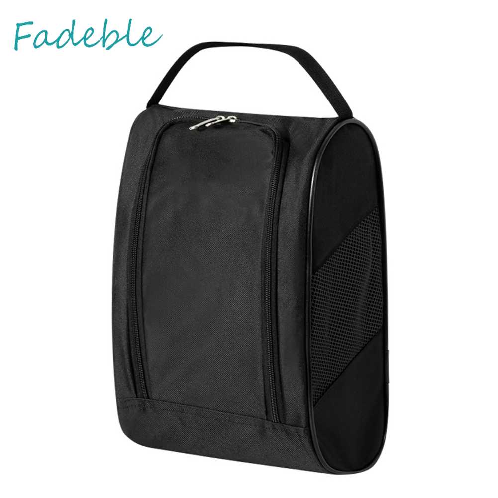 Túi Đựng Giày Chơi Golf Bằng Nylon Có Khóa Kéo Thoáng Khí Tiện Dụng